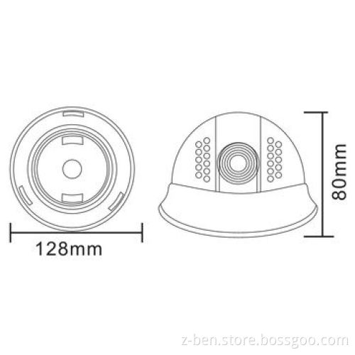 1/3-inch IR Speed Dome Camera with 20m IR Distance and Sony/Sharp CCD CMOS Optional